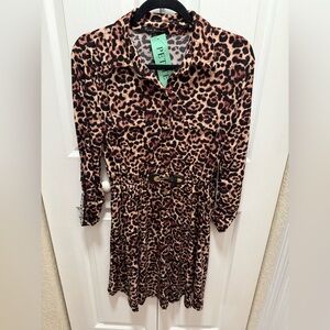 Ryan Michelle Leopard Print Dress